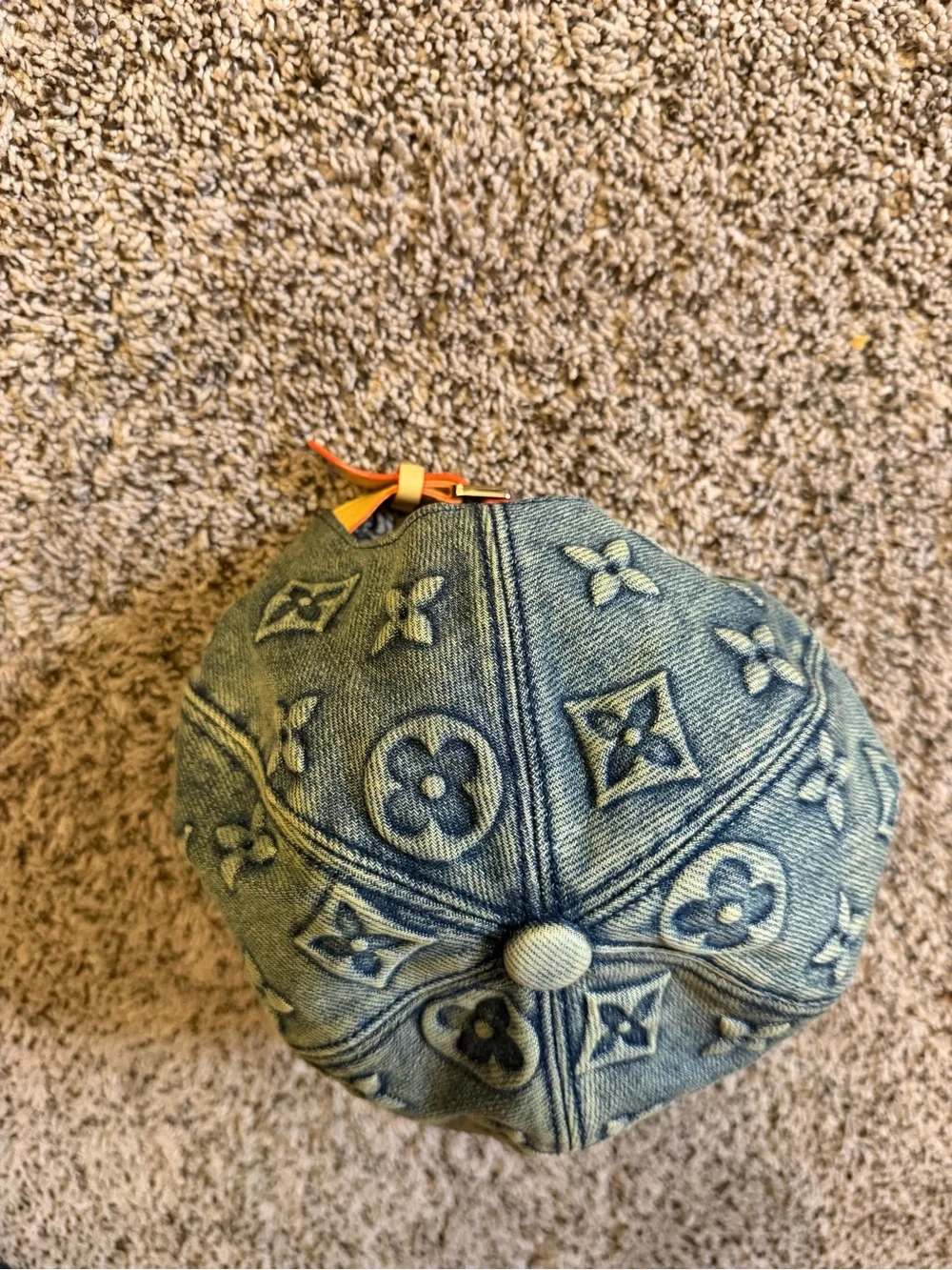 Louis Vuitton Embossed Denim Cap - Blue